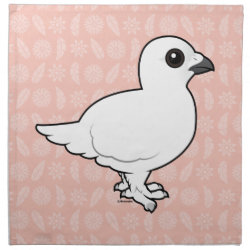 Willow Ptarmigan, winter plumage Cloth Napkins (set of 4) dinner 20