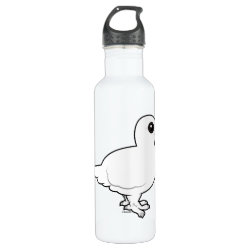 Willow Ptarmigan, winter plumage Water Bottle (24 oz)