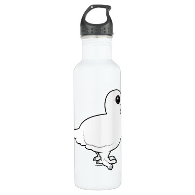 Birdorable Willow Ptarmigan, winter Stainless Steel Water Bottle