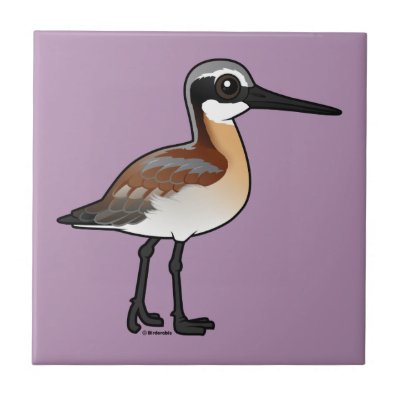 Birdorable Wilson's Phalarope Ceramic Tile