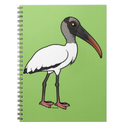 Wood Stork Photo Notebook (6.5