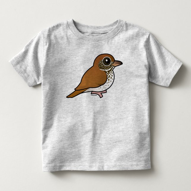 Birdorable Wood Thrush Toddler T-shirt (Front)