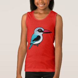 Woodland Kingfisher Girls' Fine Jersey Tank Top
