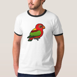 Yellow-backed Lory Men's Basic Ringer T-Shirt