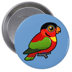 Birdorable Yellow-bibbed Lory Round Button