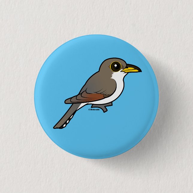 Birdorable Yellow-billed Cuckoo Button (Front)