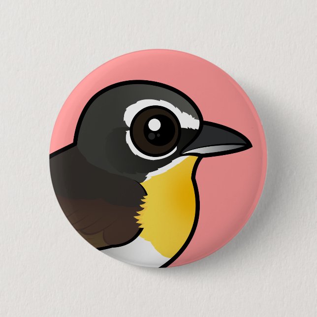 Birdorable Yellow-breasted Chat Button (Front)