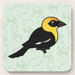 Yellow-headed Blackbird Beverage Coaster