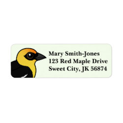 Yellow-headed Blackbird Return Label