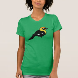 Yellow-headed Blackbird Women's American Apparel Fine Jersey Short Sleeve T-Shirt
