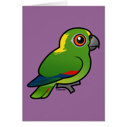 Birdorable Yellow-naped Parrot Note Card