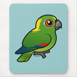 Birdorable Yellow-naped Parrot Mousepad