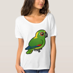Birdorable Yellow-naped Parrot Women's Bella+Canvas Slouchy Boyfriend T-Shirt