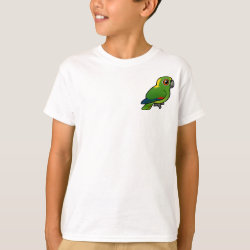 Birdorable Yellow-naped Parrot Kids' Hanes TAGLESS® T-Shirt
