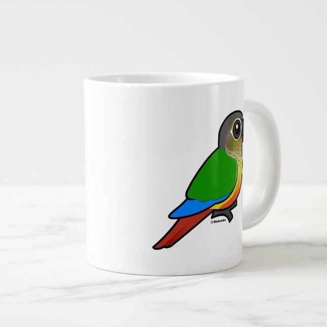 Birdorable Yellow-sided Conure Large Coffee Mug (Front Right)