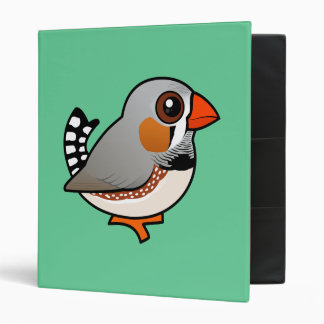 Birdorable Zebra Finch 3 Ring Binder