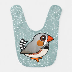 Cute Zebra Finch Baby Bib