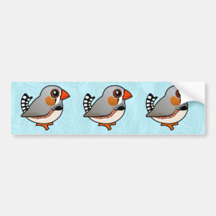 Birdorable Zebra Finch Bumper Sticker