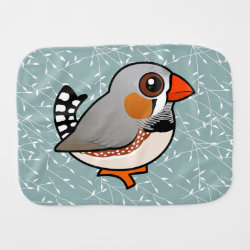 Cute Zebra Finch Burp Cloth