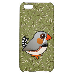 Cute Zebra Finch Case Savvy Matte Finish iPhone 5C Case
