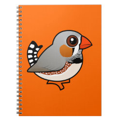 Cute Zebra Finch Photo Notebook (6.5