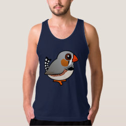 Cute Zebra Finch Men's American Apparel Fine Jersey Tank Top