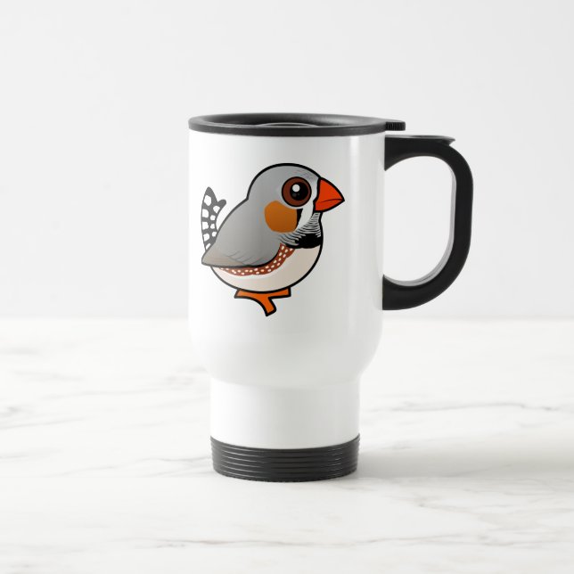 Birdorable Zebra Finch Travel Mug (Right)