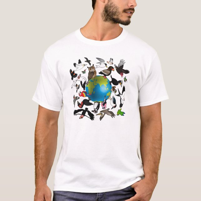 Birdorables Around the Earth T-Shirt (Front)