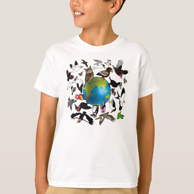 Birdorables Around the World T-Shirt (Front)