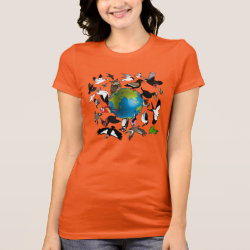 Birdorables Around The Earth Women's Bella Jersey T-Shirt