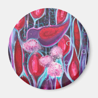 Birds a Bloom' Original ART reproduction Magnet