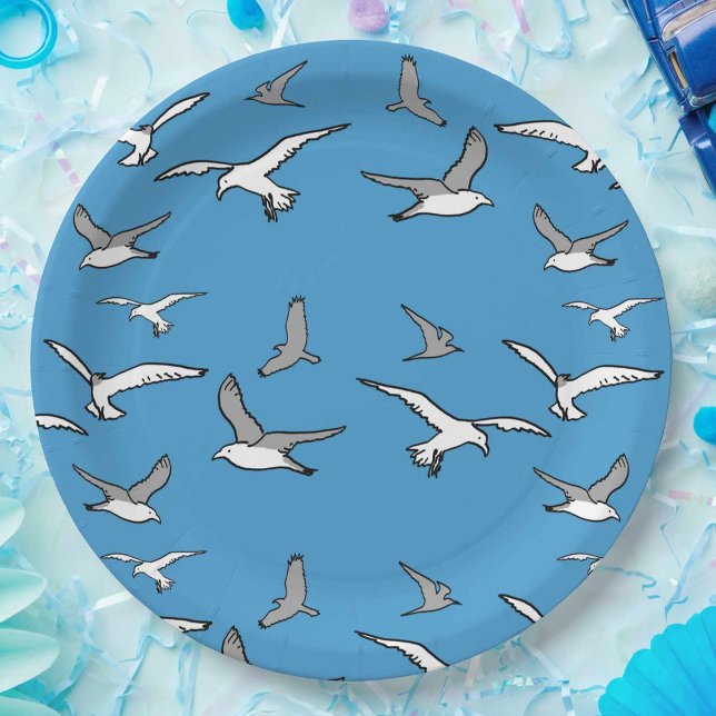 Birds - a Flock of Seagulls Paper Plates (Creator Uploaded)