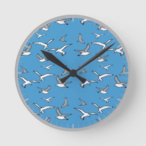 Birds _ a Flock of Seagulls Round Clock