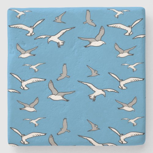 Birds _ a Flock of Seagulls Stone Coaster