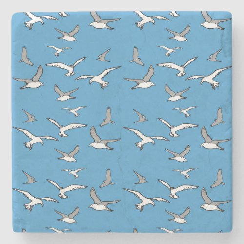 Birds _ a Flock of Seagulls Stone Coaster