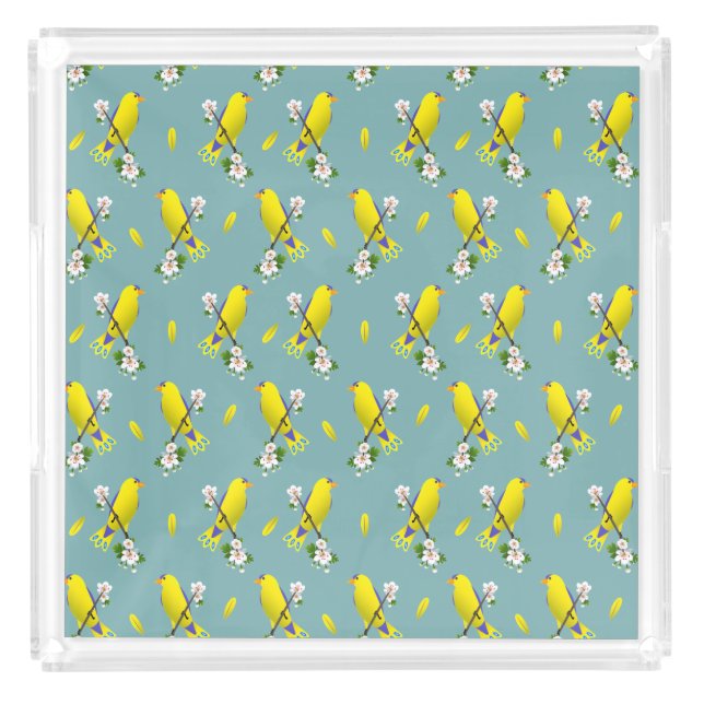 Birds Acrylic Tray (Front)