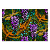 Birds Amidst Wisteria (Front Horizontal)