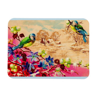birds and berries magnet