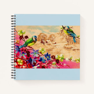 birds and berries notebook