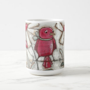 Birds and Blooms - Apple Red Mug