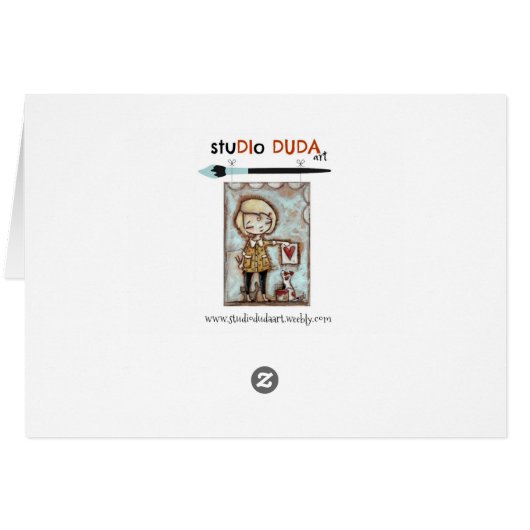 Birds and Blooms/Laguna Blue - Blank Inside (Back Horizontal)