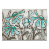 Birds and Blooms/Laguna Blue - Blank Inside (Front Horizontal)