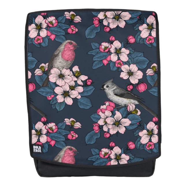 Birds and Blossoms Backpack (Front)