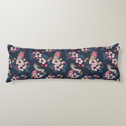 Birds and Blossoms Body Pillow