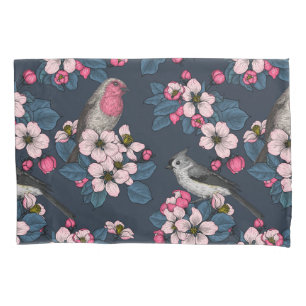 Birds and Blossoms Pillow Case