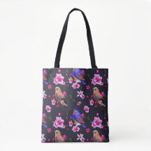 Birds and Blossoms Tote Bag