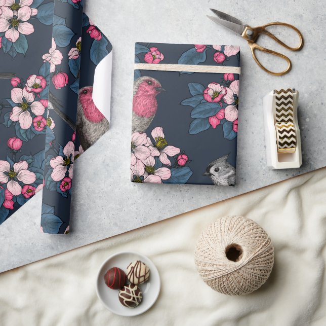 Birds and Blossoms  Wrapping Paper (Crafts)