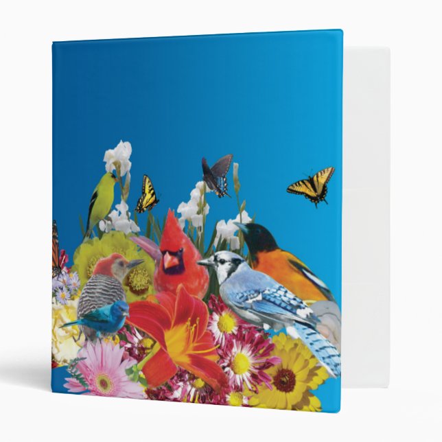 birds and butterflies binder (Front/Inside)
