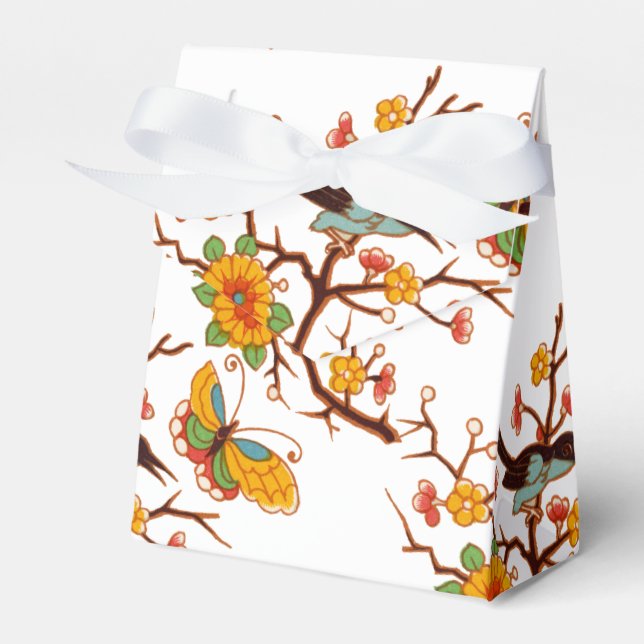 Birds and Butterflies Favor Box (Front Side)