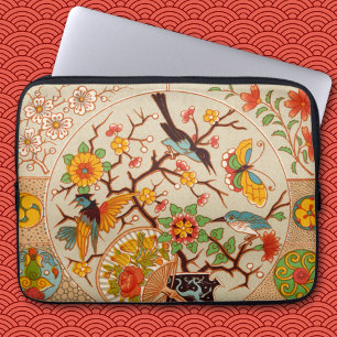 Birds and Butterflies Neoprene Laptop Sleeve